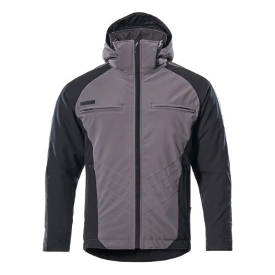Mascot Workwear Water Resistant Winter Jacket Anthracite Size S Unisex Elastane Polyester Zipper 16002-149-88809 S