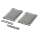 Bopla Flanged Bocube Series Grey Light Grey Lid ABS General Purpose Enclosure IP66 IP68 40mm x 96036345 B 261704 ABS-7035