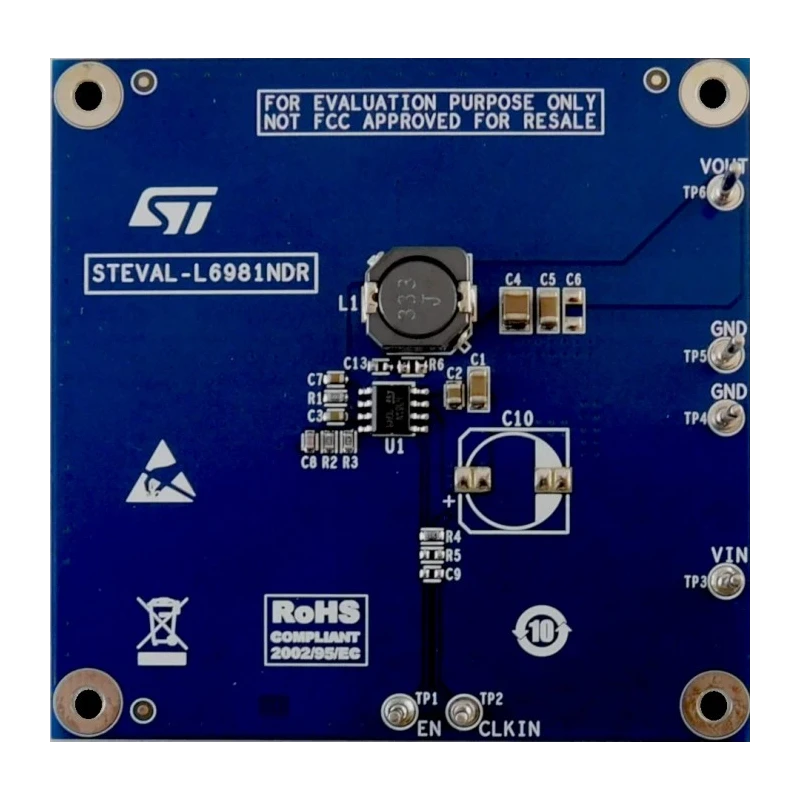 STMicroelectronics 1.5 A Synchronous Step-Down Switching Regulator Evaluation Board STEVAL-L6981NDR