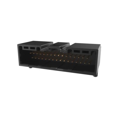 Amphenol Communications Solutions WireLock Series Right Angle Through Hole PCB Header 32 Contacts 1.8 mm 10153118-132KALF