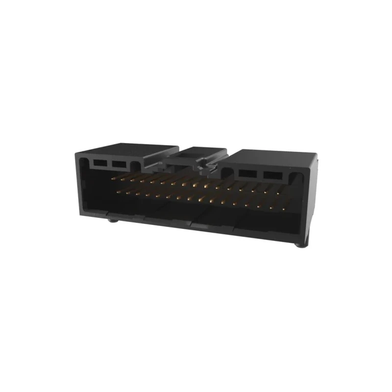 Amphenol Communications Solutions WireLock Series Right Angle Through Hole PCB Header 32 Contacts 1.8 mm 10153118-132KALF
