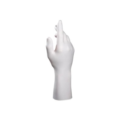 Mapa Mapa Solo 999 White Nitrile Disposable Gloves, 0.1mm Thickness, 300mm Length, 100 Gloves per Pack 999437