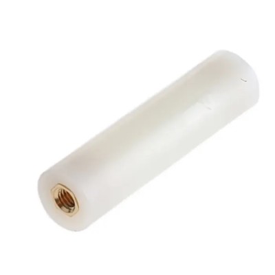 Essentra Nylon Round Spacer, Female/Female, Nylon with Metallic Inserts, Height 45mm TNSPG-M3-8-45-I/I