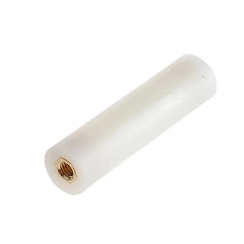 Essentra Nylon Round Spacer, Female/Female, Nylon with Metallic Inserts, Height 45mm TNSPG-M3-8-45-I/I