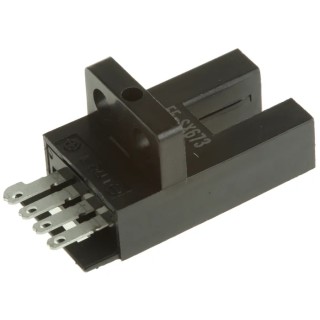 Omron Through Beam Photoelectric Sensor Fork Style 5 mm Detection Range NPN Output IP50 EE-SX673