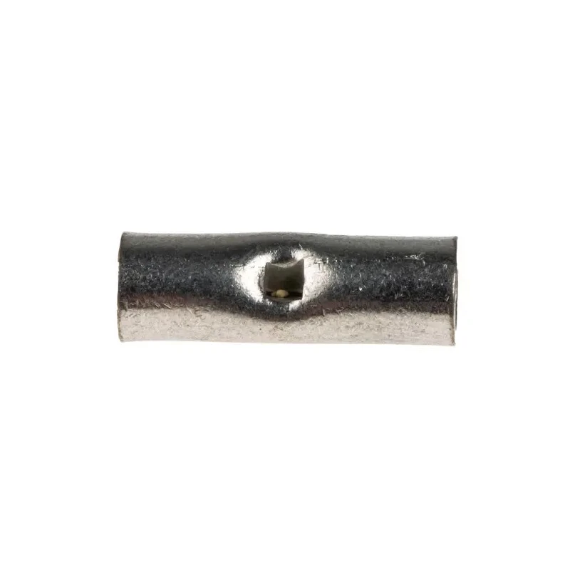 RS PRO CS Butt Wire Splice Connector, Uninsulated Tin-Plated Copper, 19mm Length, 4mm Diameter, 6mm² Maximum Wire 119-182