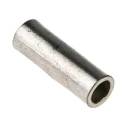 RS PRO CS Butt Wire Splice Connector, Uninsulated Tin-Plated Copper, 19mm Length, 4mm Diameter, 6mm² Maximum Wire 119-182