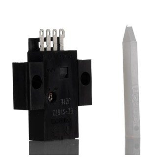 Omron Retroreflective Photoelectric Sensor, Block Style, Infrared Light Source, NPN Output, 1 mm to 5 mm Detection EE-SY672