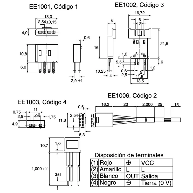 Omron Connecting Cable for Use with EE-PSX303N, EE-PSX403N, EE-SPW311, EE-SPW411, EE-SPY31, EE-SPY41, EE-SX47, EE-SX67A 