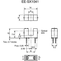 Omron Through Hole Slotted Optical Switch, Transistor Output EE-SX1042