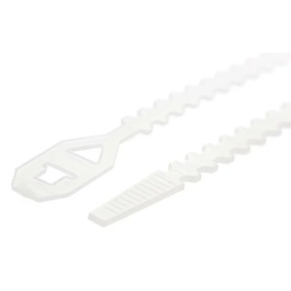 Essentra Releasable Cable Tie 150 mm Length x 6.4 mm Width Natural Polypropylene HT-5.9