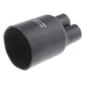 TE Connectivity Multi-Legged Heat Shrink Boot Black Modified Polyolefin Adhesive Backing 40.64 mm SSB-1202FR
