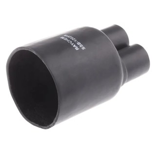 TE Connectivity Multi-Legged Heat Shrink Boot Black Modified Polyolefin Adhesive Backing 40.64 mm SSB-1202FR