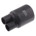 TE Connectivity Multi-Legged Heat Shrink Boot Black Modified Polyolefin Adhesive Backing 40.64 mm SSB-1202FR