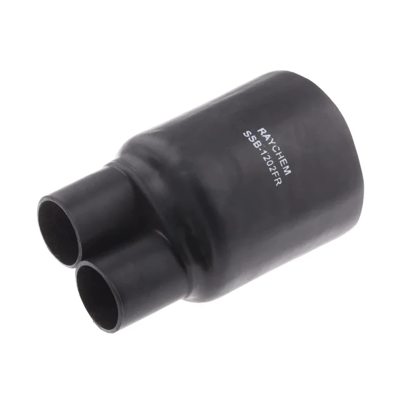 TE Connectivity Multi-Legged Heat Shrink Boot Black Modified Polyolefin Adhesive Backing 40.64 mm SSB-1202FR