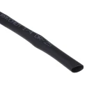 RS PRO Heat Shrink Tubing Black 6.4 mm Sleeve Diameter x 10 m Length 2:1 Shrink Ratio Elastomer Material DR-25-1/4-0-10