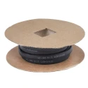 RS PRO Heat Shrink Tubing Black 6.4 mm Sleeve Diameter x 10 m Length 2:1 Shrink Ratio Elastomer Material DR-25-1/4-0-10