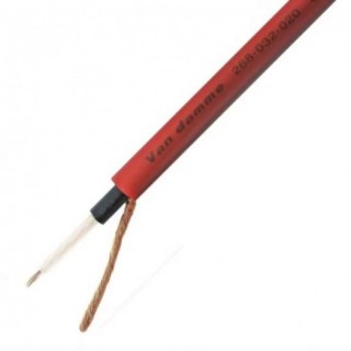 Van Damme 2 Core Multicore Microphone Cable 0.22 mm² CSA Screened 4.5 mm OD 100 m Length Red 268032020100