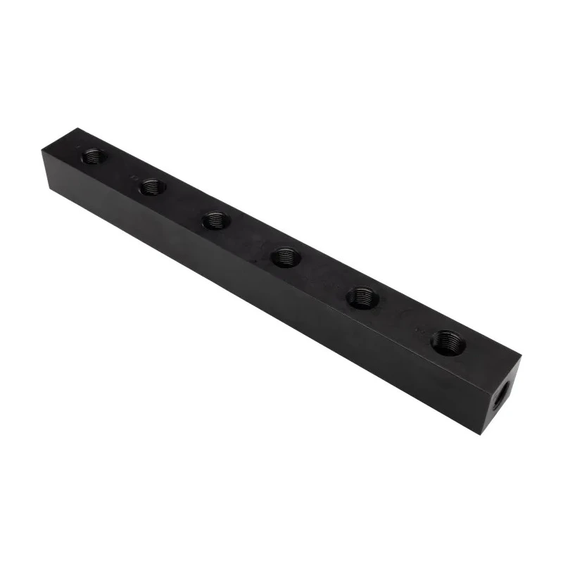 Hi-Force Hydraulic Manifold 6 Stations, 3/8 in Port Size, Female Port, 700 bar Maximum Operating Pressure HM6