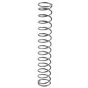 RS PRO Alloy Steel Compression Spring 110 mm Free Length x 17.6 mm OD 1.3 N/mm Spring Rate 121-236