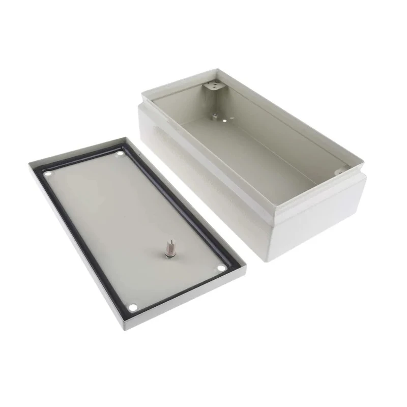 RS PRO ST Series Grey Steel Junction Box IP66 IECEx 300mm x 150mm x 80mm IP66