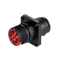 Souriau Sunbank by Eaton Circular Connector 9 Contacts Flange Standard Plug Male IP68 Clipper Series CL1M1201