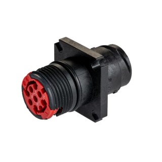 Souriau Sunbank by Eaton Circular Connector 9 Contacts Flange Standard Plug Male IP68 Clipper Series CL1M1201