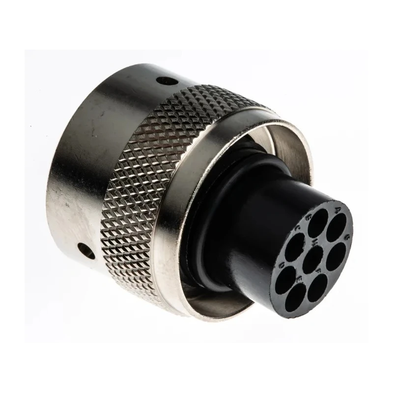 ITT Cannon Circular Connector 8 Contacts Cable Socket Male IP65 Thermoplastic Housing UTG6128PN