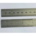 RS PRO 150 mm Steel Ruler Imperial, Metric Polished Stainless Steel 19mm Width 219-7001