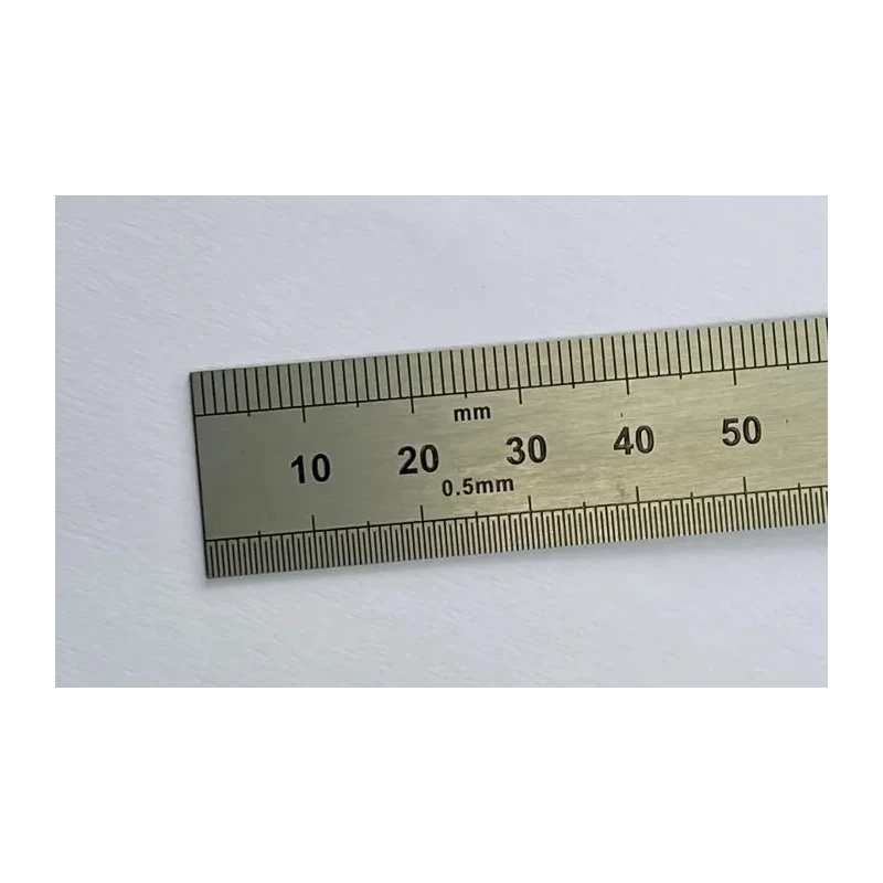 RS PRO 150 mm Steel Ruler Imperial, Metric Polished Stainless Steel 19mm Width 219-7001