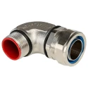 Adaptaflex Nickel Plated Brass Conduit Fitting 32 mm Nominal Size M32 Thread Size 90 Degree Elbow IP67 SPL32/M32/90 X 5