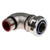 Adaptaflex S Type Conduit Fitting Nickel Plated Steel Silver 25 mm Nominal Size M25 IP67 SPL25/M25/90 X 5