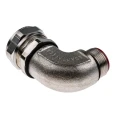 Adaptaflex S Type Conduit Fitting Nickel Plated Steel Silver 25 mm Nominal Size M25 IP67 SPL25/M25/90 X 5