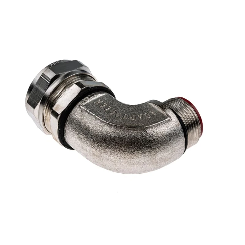 Adaptaflex S Type Conduit Fitting Nickel Plated Steel Silver 25 mm Nominal Size M25 IP67 SPL25/M25/90 X 5