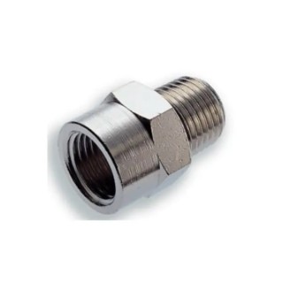Norgren Pneumatic Expanding Connector Brass 3/4 in G BSP Nickel-Plated 0° Angle 150234868