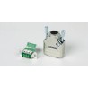 Phoenix Contact Zinc Straight D-Sub Backshell with Nickel Plating, 3 Contacts, Silver SCT-D-SUB9-KG