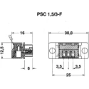 Phoenix Contact SCT-D-SUB 15Kg Series Zinc Straight D-Sub Backshell 5 Way 2749563