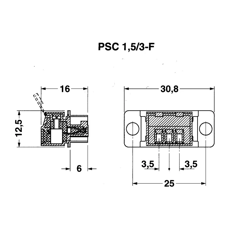 Phoenix Contact SCT-D-SUB 15Kg Series Zinc Straight D-Sub Backshell 5 Way 2749563
