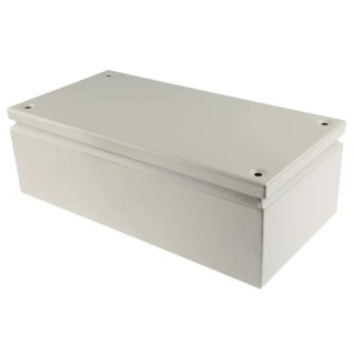 RS PRO ST Series Grey Steel Junction Box, Waterproof Rating, IECEx Certified, 400mm Length x 200mm Width x 120mm Height IP66
