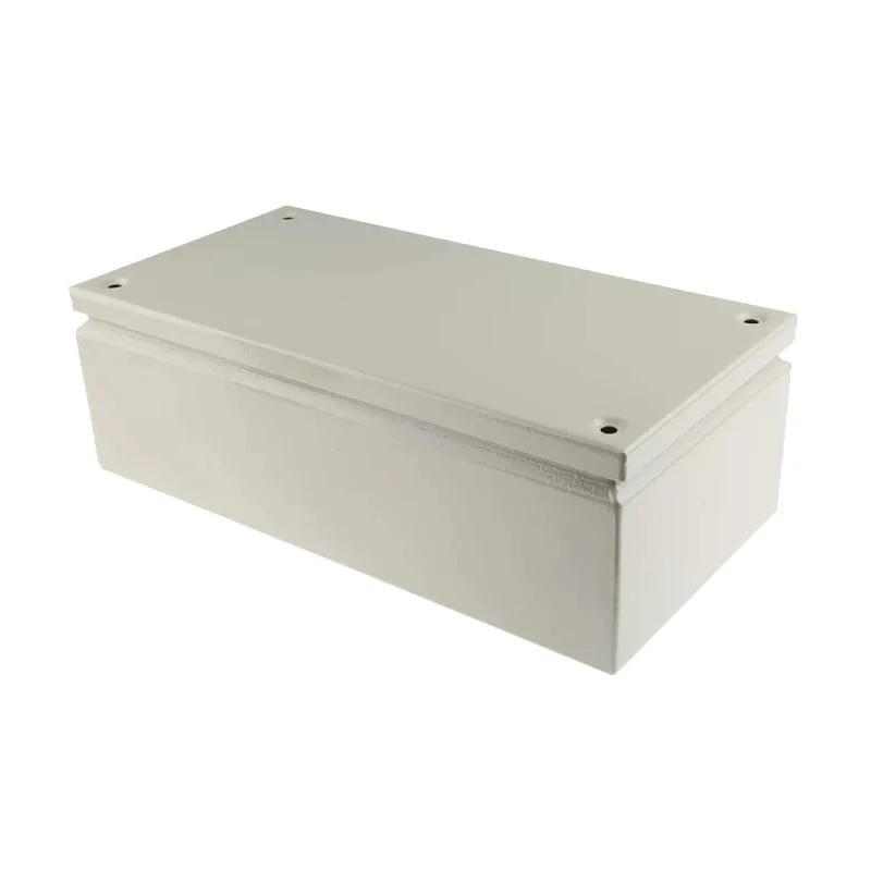 RS PRO ST Series Grey Steel Junction Box, Waterproof Rating, IECEx Certified, 400mm Length x 200mm Width x 120mm Height IP66
