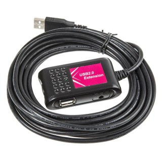 Roline 2-Port USB 2.0 Extension Cable, 5m Length, USB Type A, CE/FCC Certified 121-627