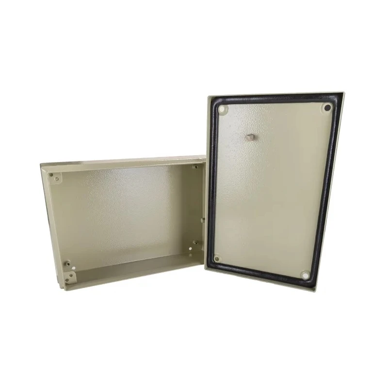 RS PRO ST Series Grey Steel Junction Box IP66 IECEx 300 mm x 200 mm x 80 mm IP66