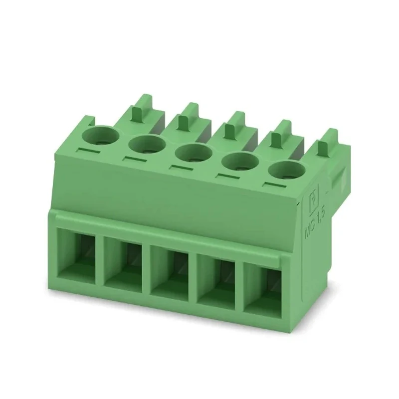 Phoenix Contact MC 1.5/5-ST-3.81 Series Pluggable Terminal Block, 5-Contact, 3.81 mm Pitch, 1 Row, Polyamide 1803604
