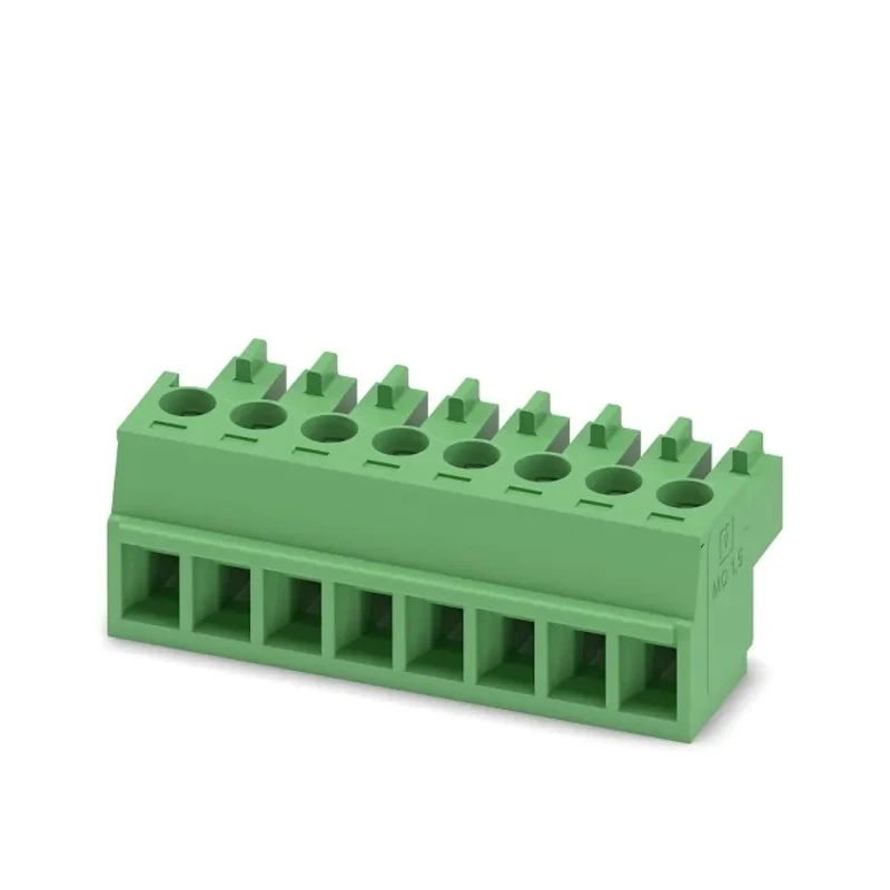 Phoenix Contact Pluggable Terminal Block MC 1.5/8-ST-3.81 Series, 8-Contact, 3.81 mm Pitch, 1 Row, 8A Current, 160V 1803633