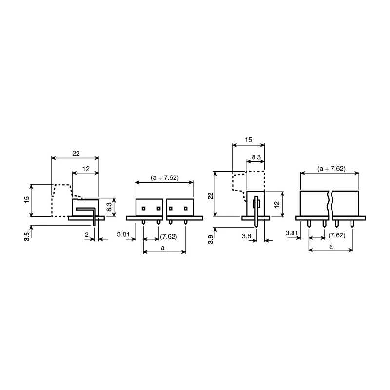 Phoenix Contact GMSTBVA 2.5/ 3-G-7.62 Series Pluggable Terminal Block, 3-Contact, 7.62 mm Pitch, 1 Row, 12A Current 1766783