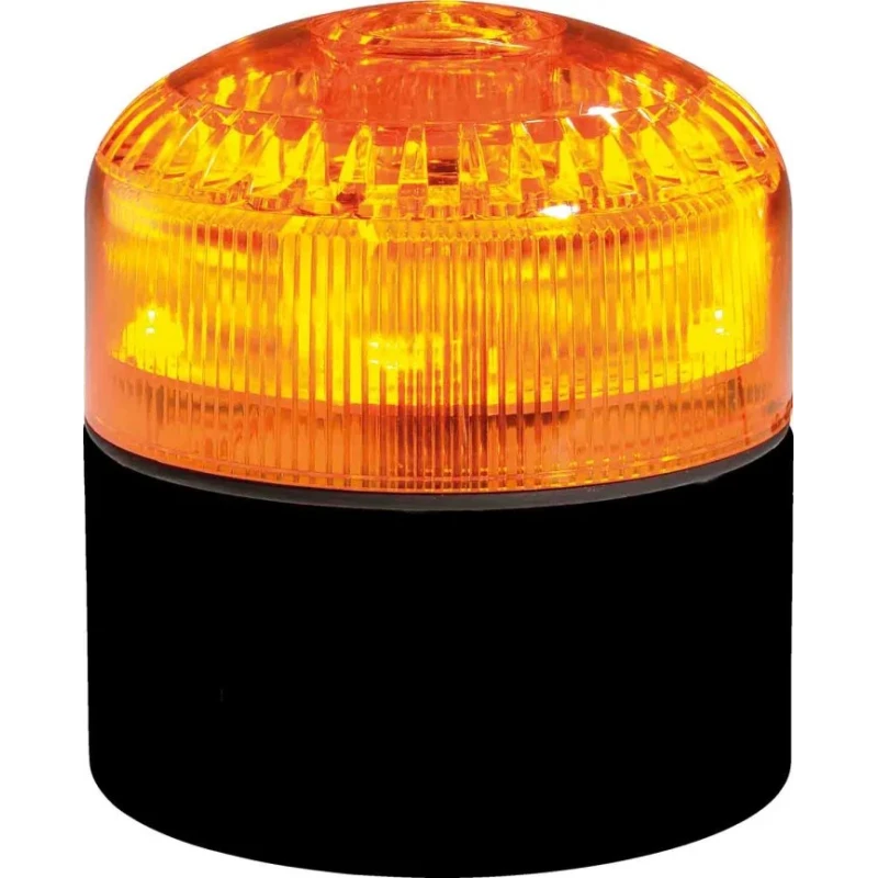 RS PRO Amber Beacon-Sounder Combination 24V LED Siren Base IP65 105dB at 1m IP65