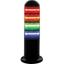 RS PRO Amber, Blue, Green, Red Signal Tower No Sounder Component, 4 Lights 240V Base 220-5042