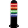 RS PRO Amber, Blue, Green, Red Signal Tower No Sounder Component, 4 Lights 240V Base 220-5042