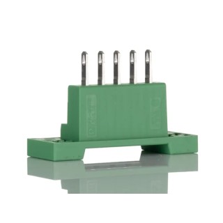 Phoenix Contact Pluggable Terminal Block 5-Contact 5.08 mm Pitch 320V 12A Polyamide Housing Model 0707277