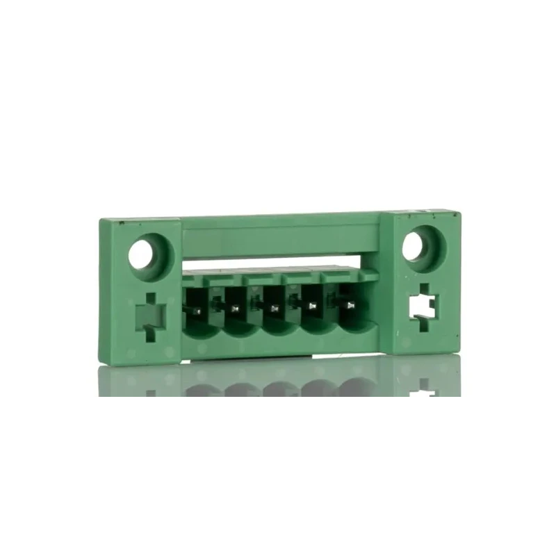 Phoenix Contact Pluggable Terminal Block 5-Contact 5.08 mm Pitch 320V 12A Polyamide Housing Model 0707277